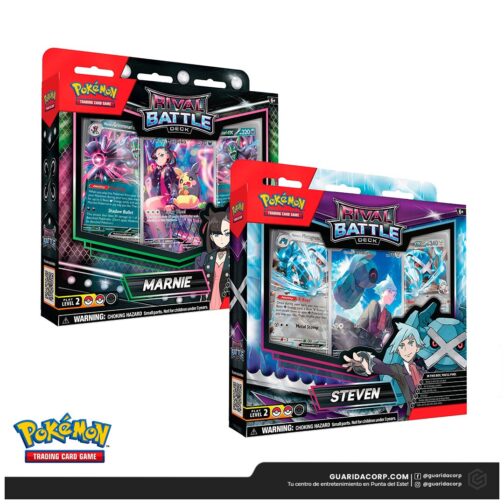Pokémon TCG: Rival Battle Deck PACK - Marnie + Steven • Español